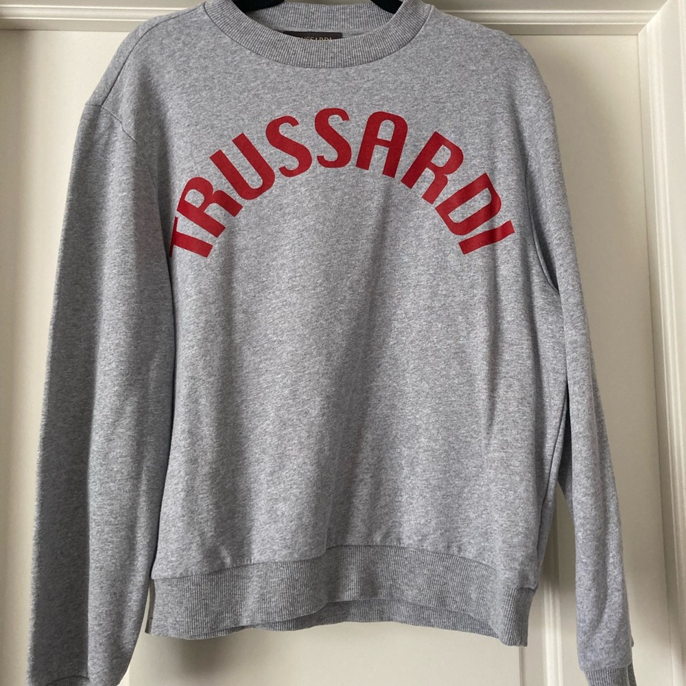 Trussardi Gray Crewneck Sweatshirt